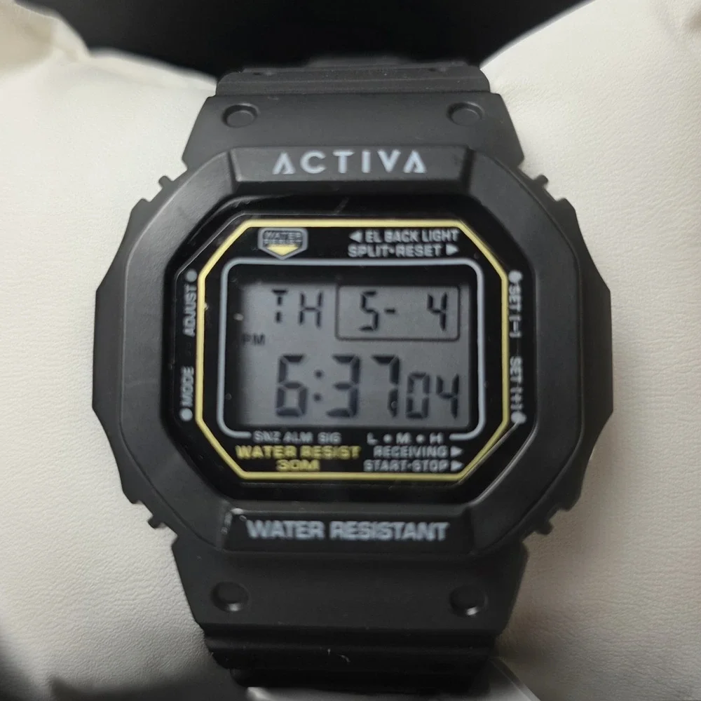 NEW Activa Retro X Invicta Men's Digital Watch - 44.5mm. Black (ACW424-002) #416